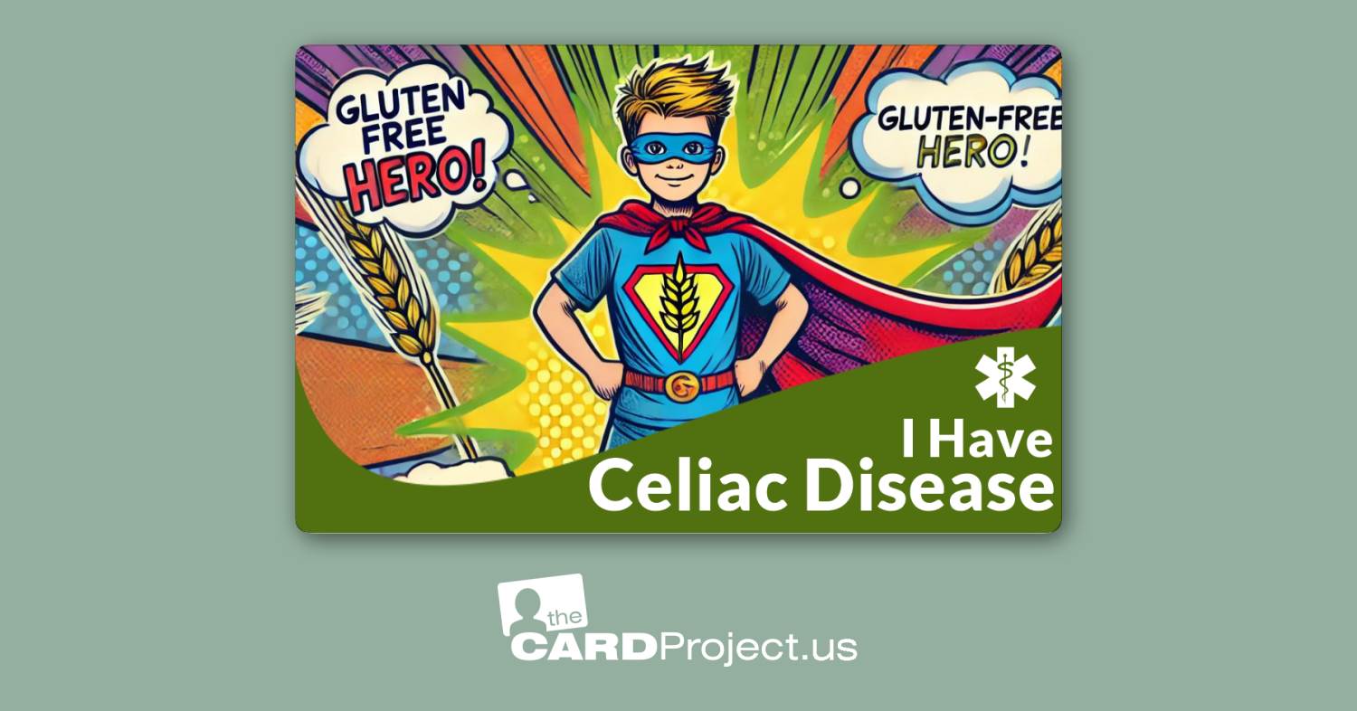 I Have Celiac Disease Kids Card 3